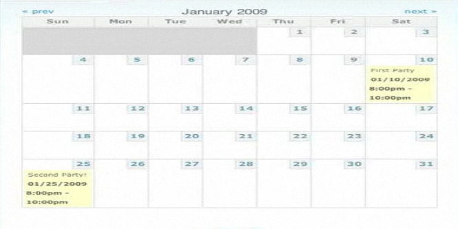 Event Calendar